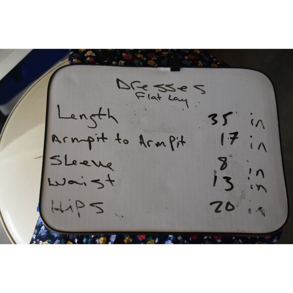 Vintage 90's Studio Wear Blue Floral Romper M - Picture 6 of 6